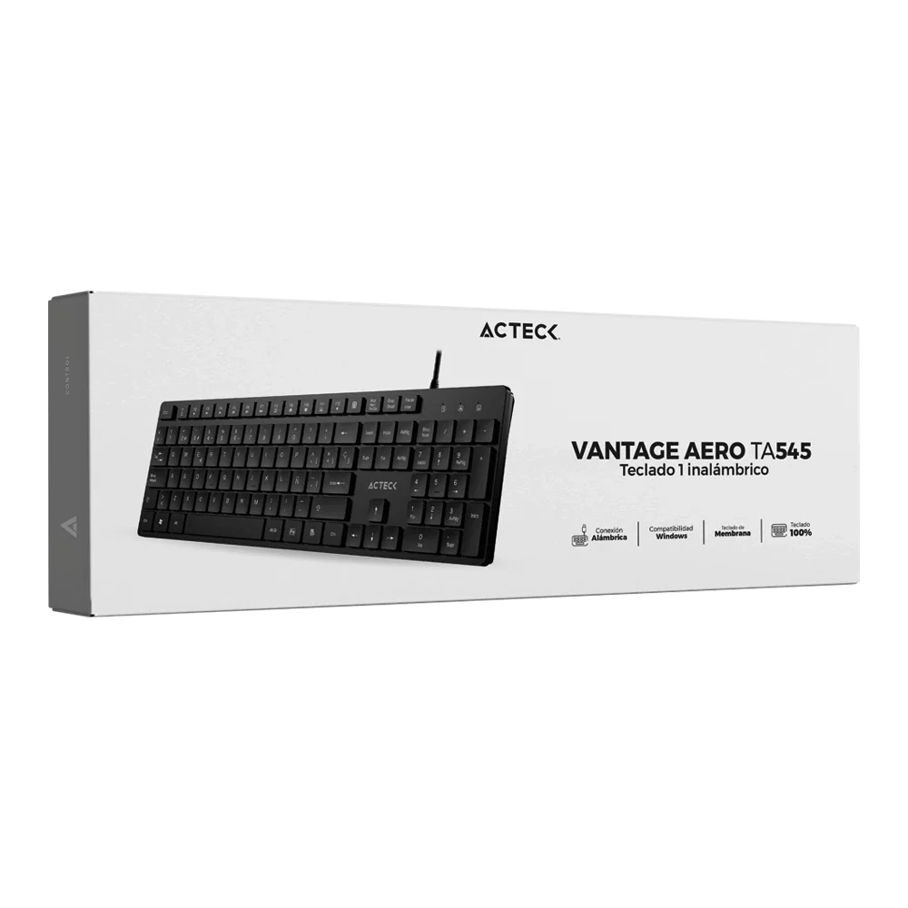 Teclado Alambrico | Vantage Aero TA545 | Negro