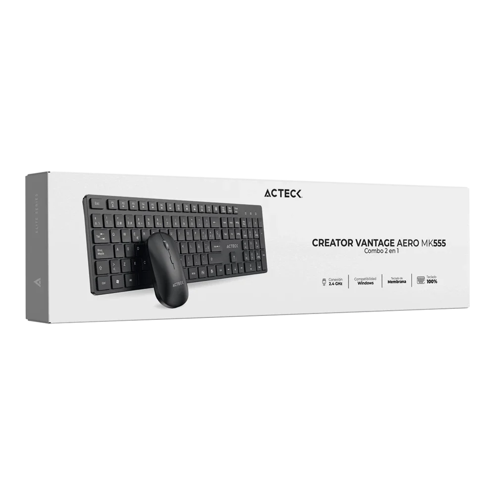 Combo 2 en 1 | Creator Vantage Aero MK555 | Negro