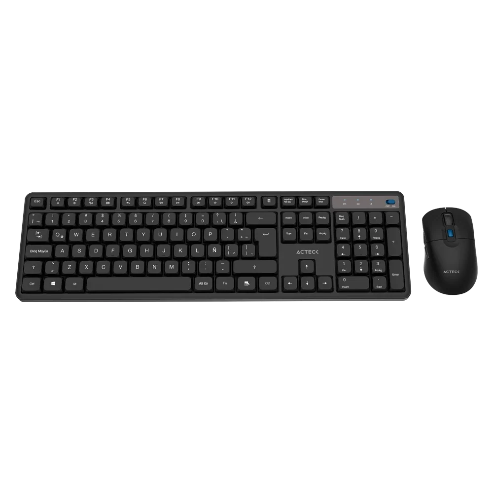 Combo 2 en 1 Inalámbrico | Creator Silent Pro MK474 | Negro