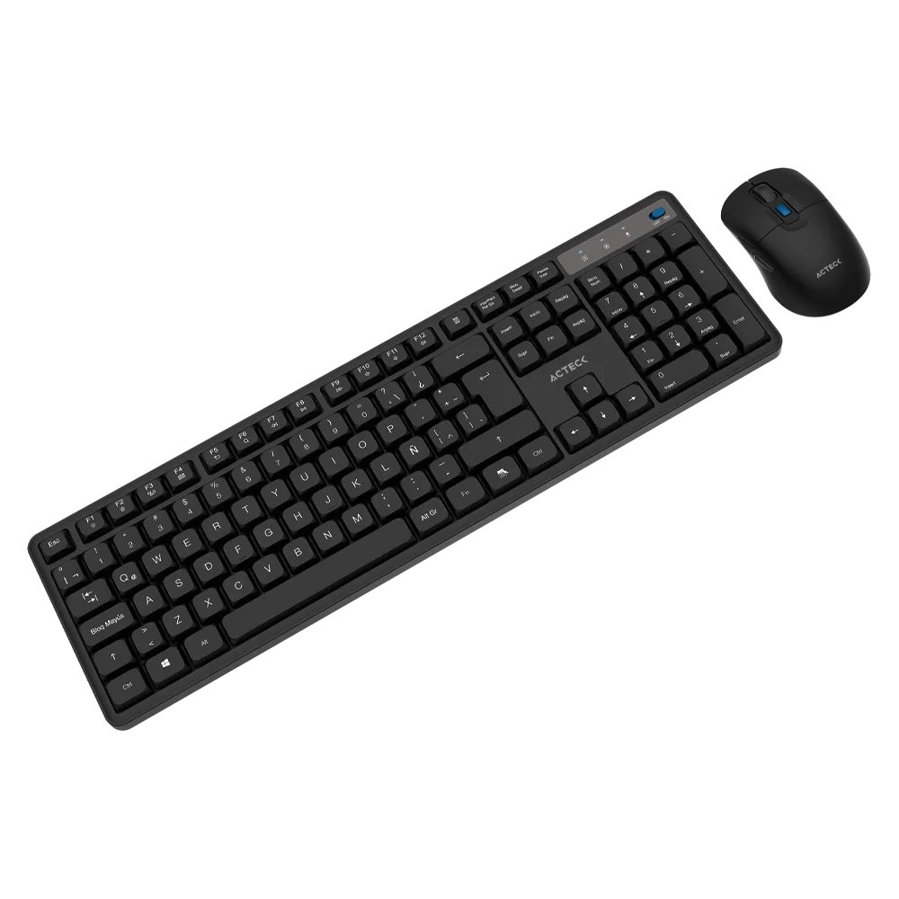 Combo 2 en 1 Inalámbrico | Creator Silent Pro MK474 | Negro