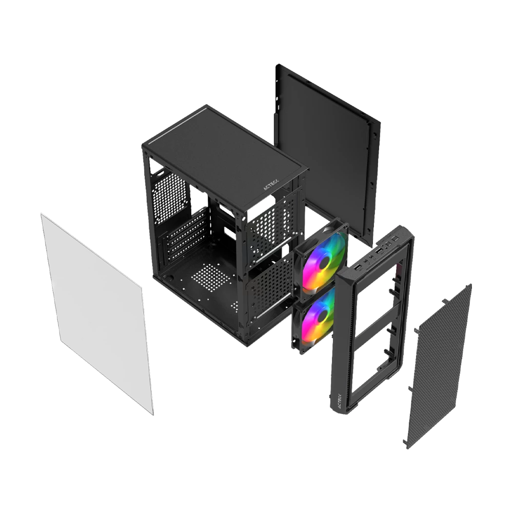 Gabinete Mini Torre | Doom Ultra Mesh GI750M | Negro