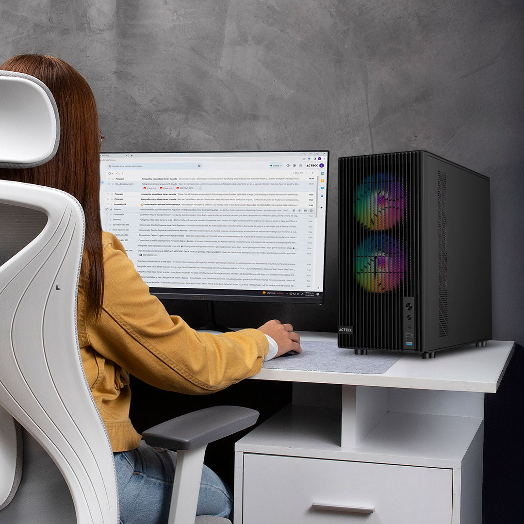 Gabinete Compact Mini Torre | Zyron GC606 | Negro