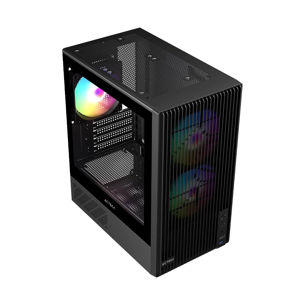 Gabinete Compact Mini Torre | Zyron GC606 | Negro