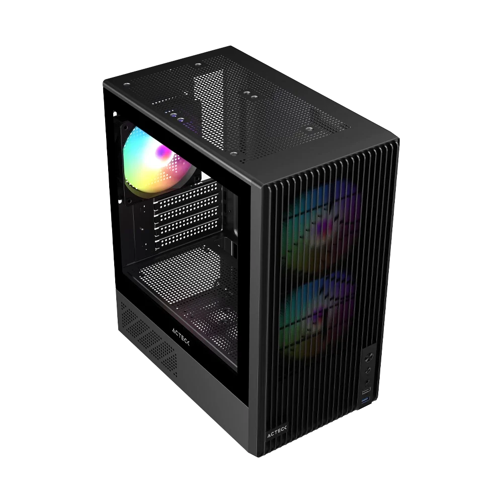 Gabinete Compact Mini Torre | Zyron GC606 | Negro