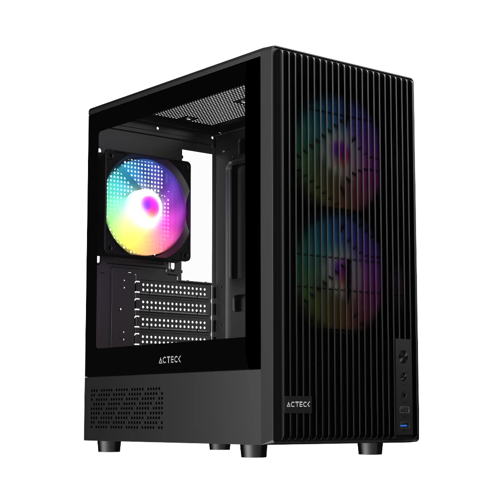 Gabinete Compact Mini Torre | Zyron GC606 | Negro