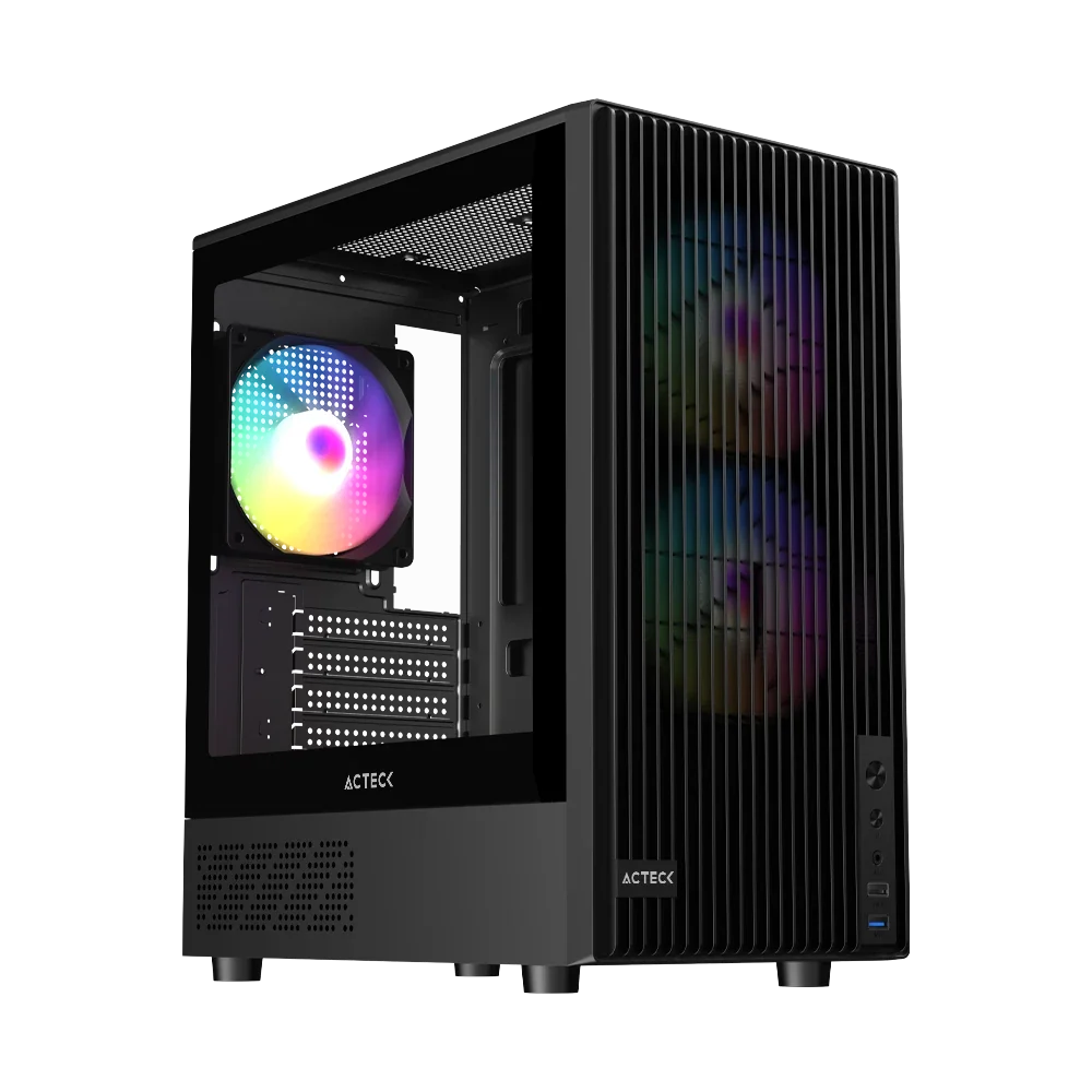 Gabinete Compact Mini Torre | Zyron GC606 | Negro