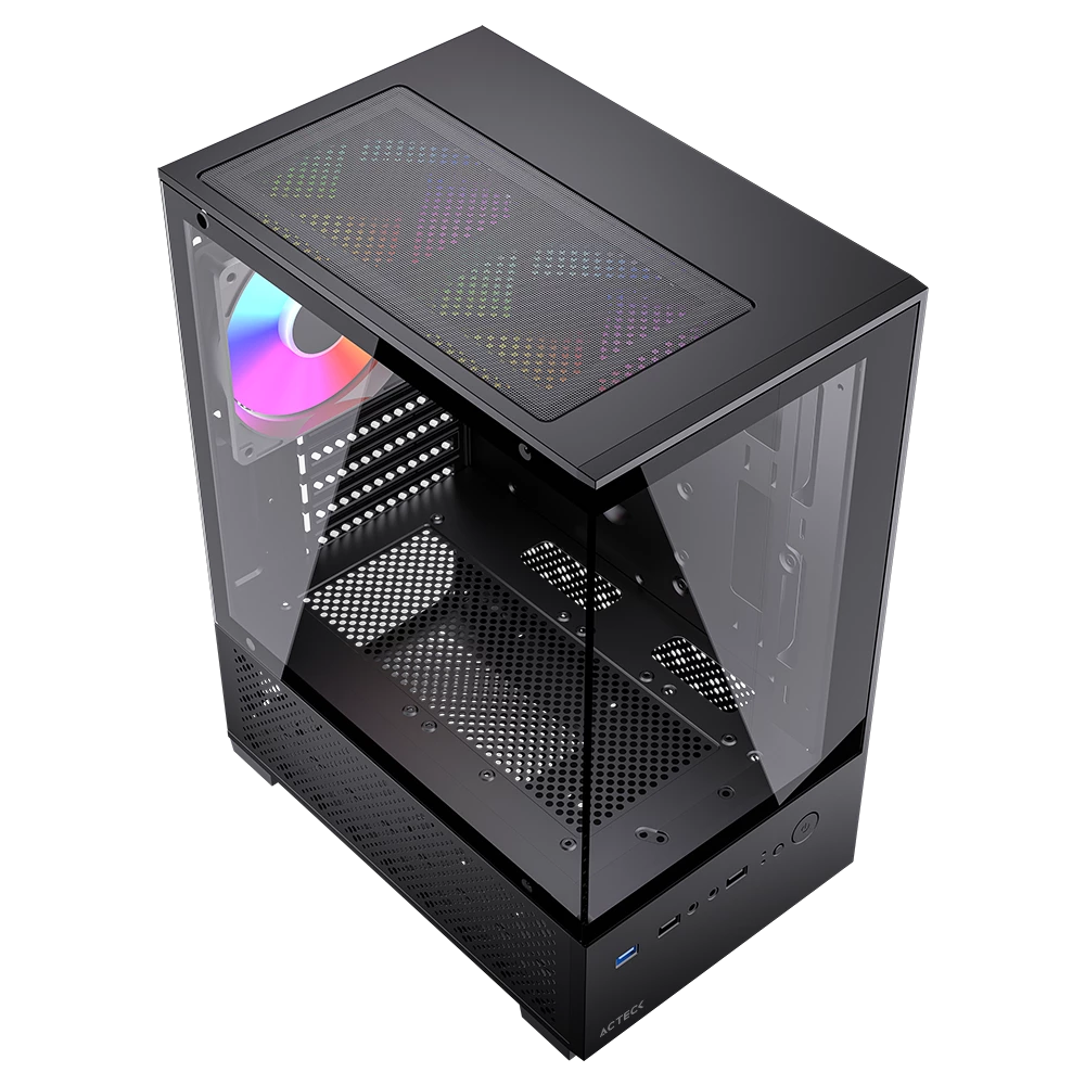 Gabinete Compact Mini Torre | Panorak GC600 | Negro