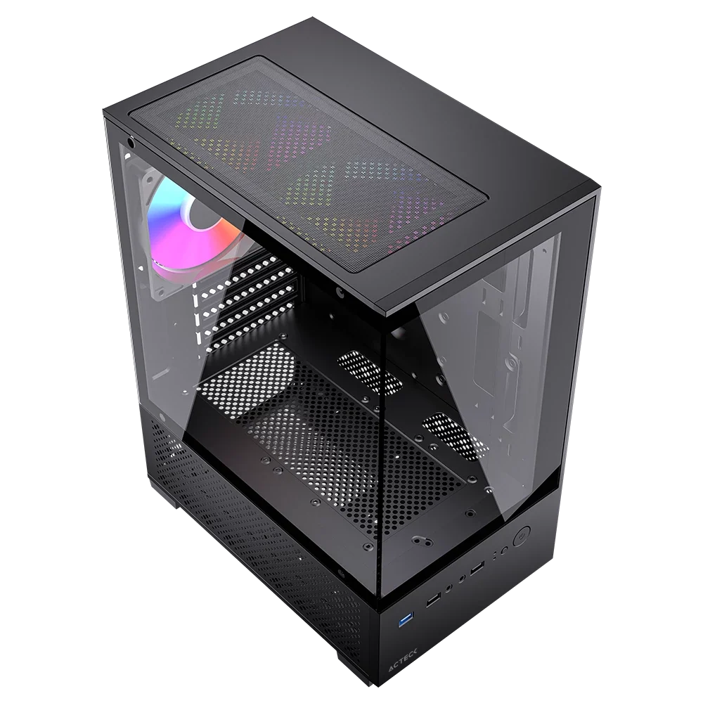 Gabinete Compact Mini Torre | Panorak GC600 | Negro