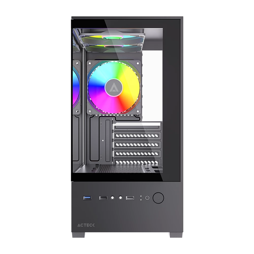 Gabinete Compact Mini Torre | Panorak GC600 | Negro