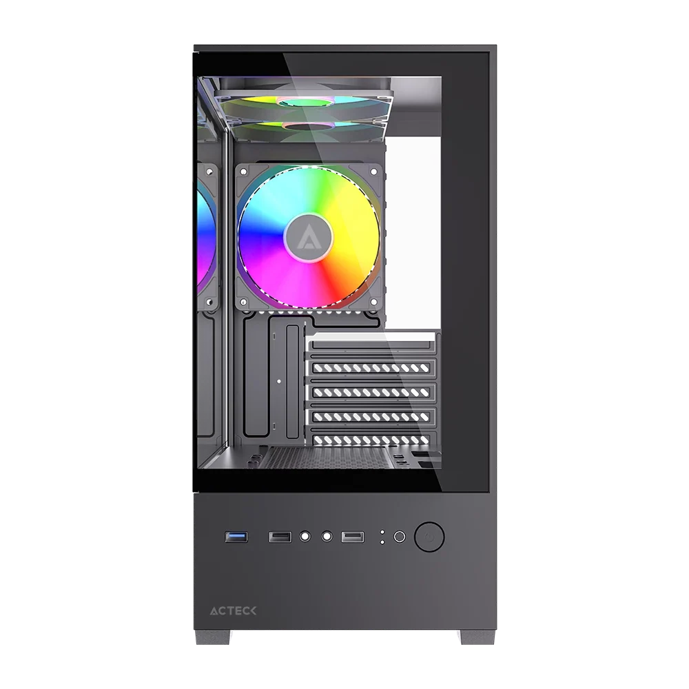 Gabinete Compact Mini Torre | Panorak GC600 | Negro