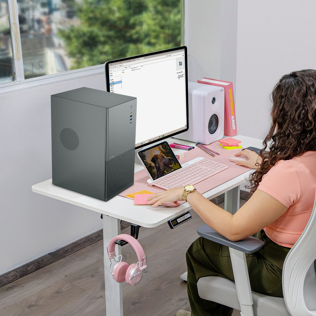 Gabinete Media Torre | Rex Max GM757 | Negro