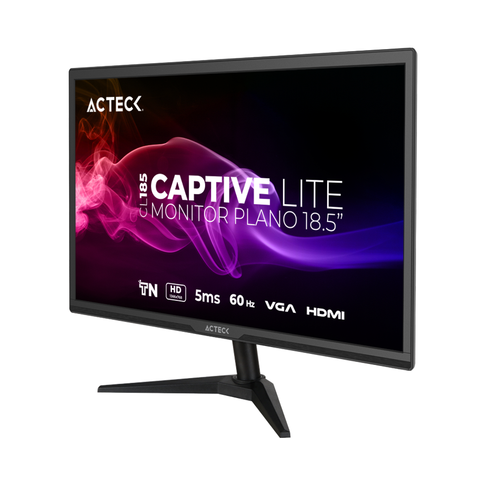 Monitor Plano 18.5 TN | Captive Lite CL185 | Negro