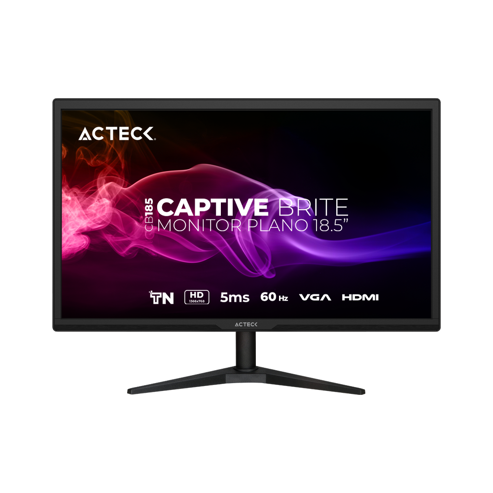 Monitor Plano 18.5 TN | Captive Brite CB185 | Negro
