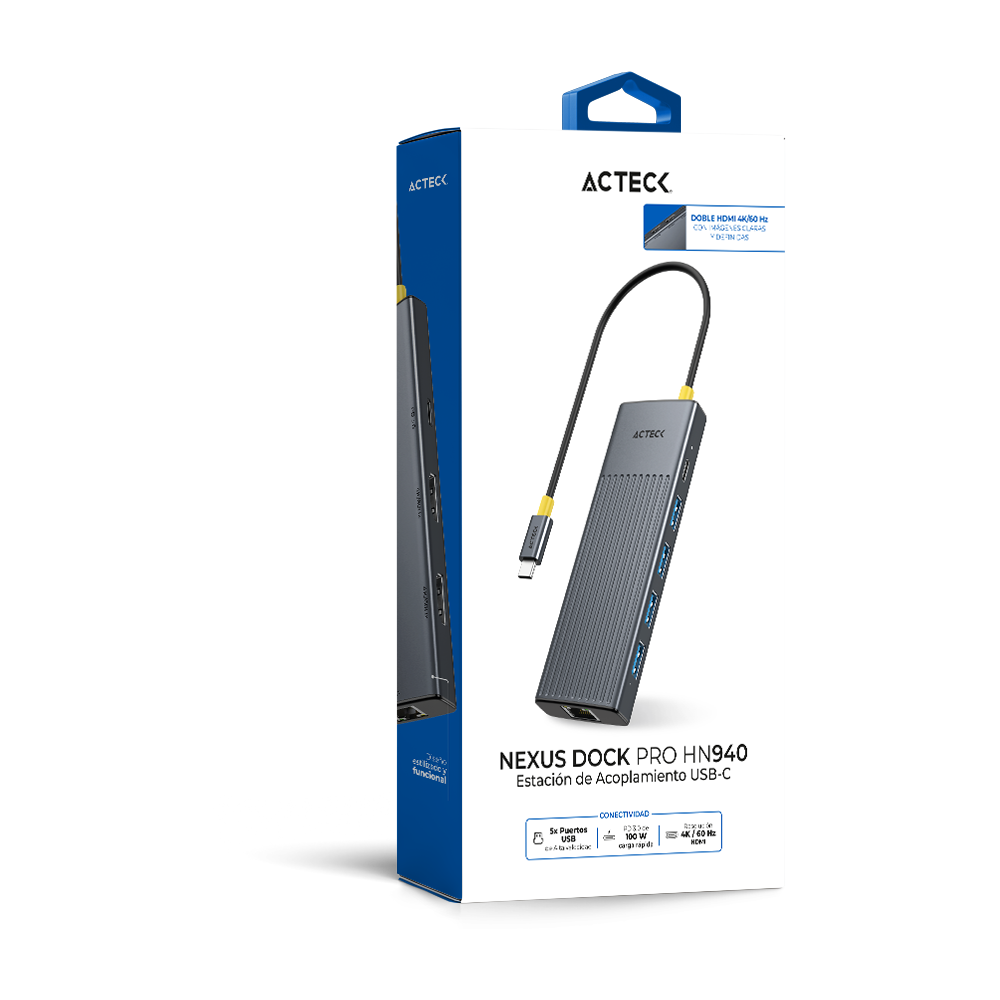 Hub |USB-C 9 en 1 | Nexus Dock Pro HN940