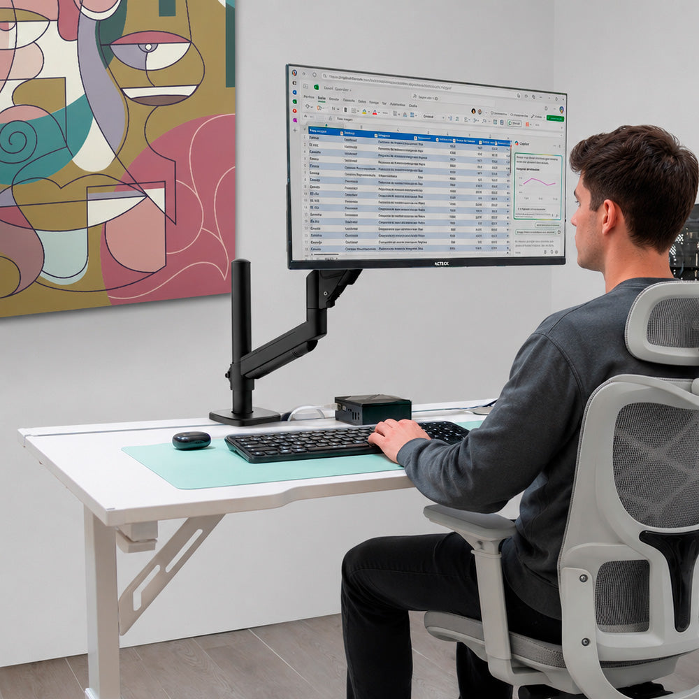 Soporte para Monitor con C-Clamp | Enforce Motion SM718 |Negro
