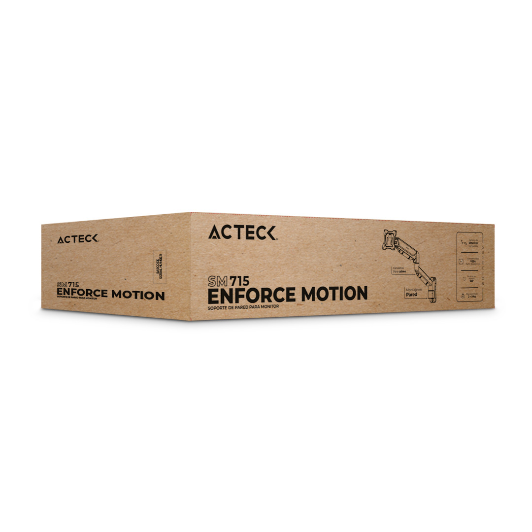 Soporte de Pared para Monitor | Enforce Motion SM715 | Negro