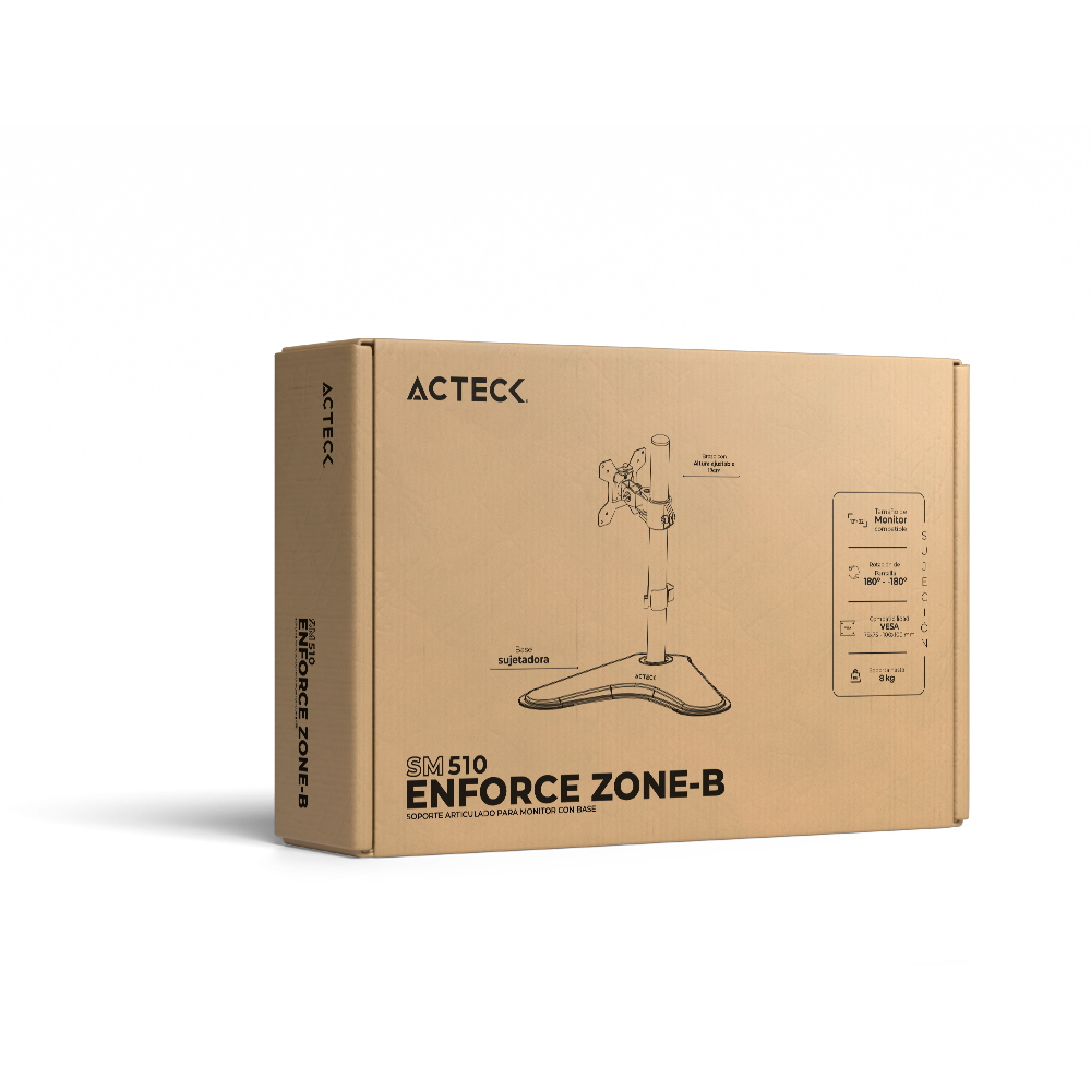 Soporte para Monitor Articulado con Base | Enforce Zone-B SM510 | Negro