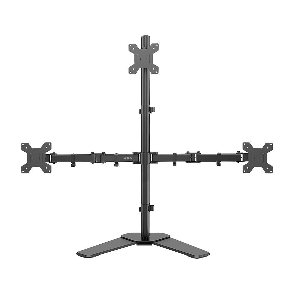 Soporte Triple para Monitor Articulado con Base | Enforce Zone-B SM530 | Negro