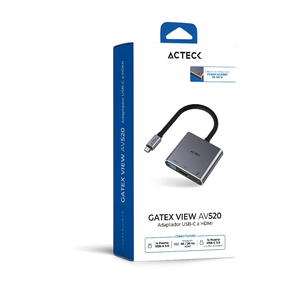 Adaptador USB-C a HDMI 4K 60Hz | Gatex View AV515