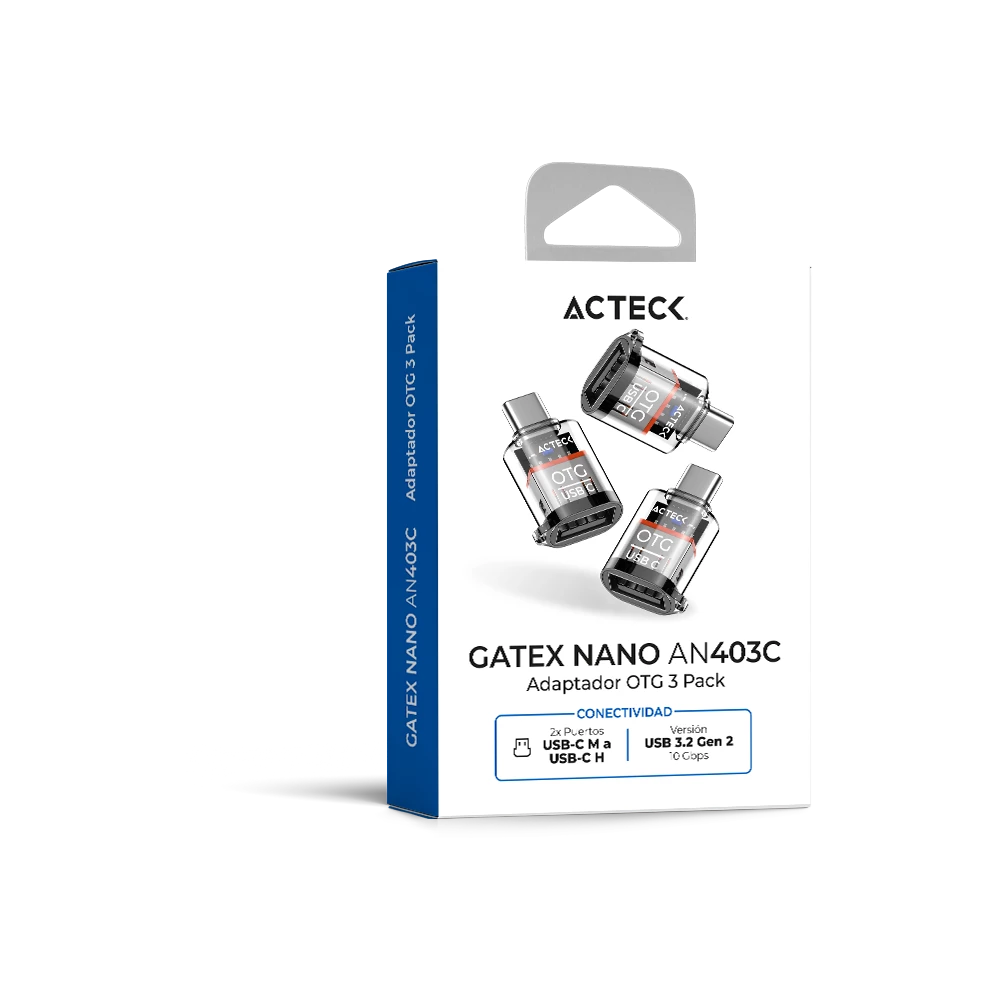 Adaptador OTG 3 Pack Tipo Dongle | Gatex Nano AN403C