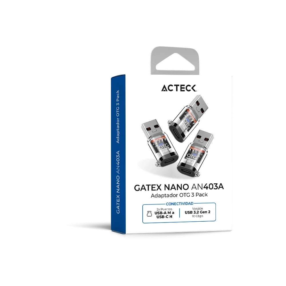 Adaptador OTG 3 Pack Tipo Dongle | Gatex Nano AN403A