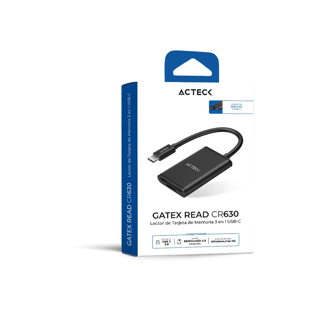 Lector de Memoria 3 en 1 USB-C | Gatex Read CR630