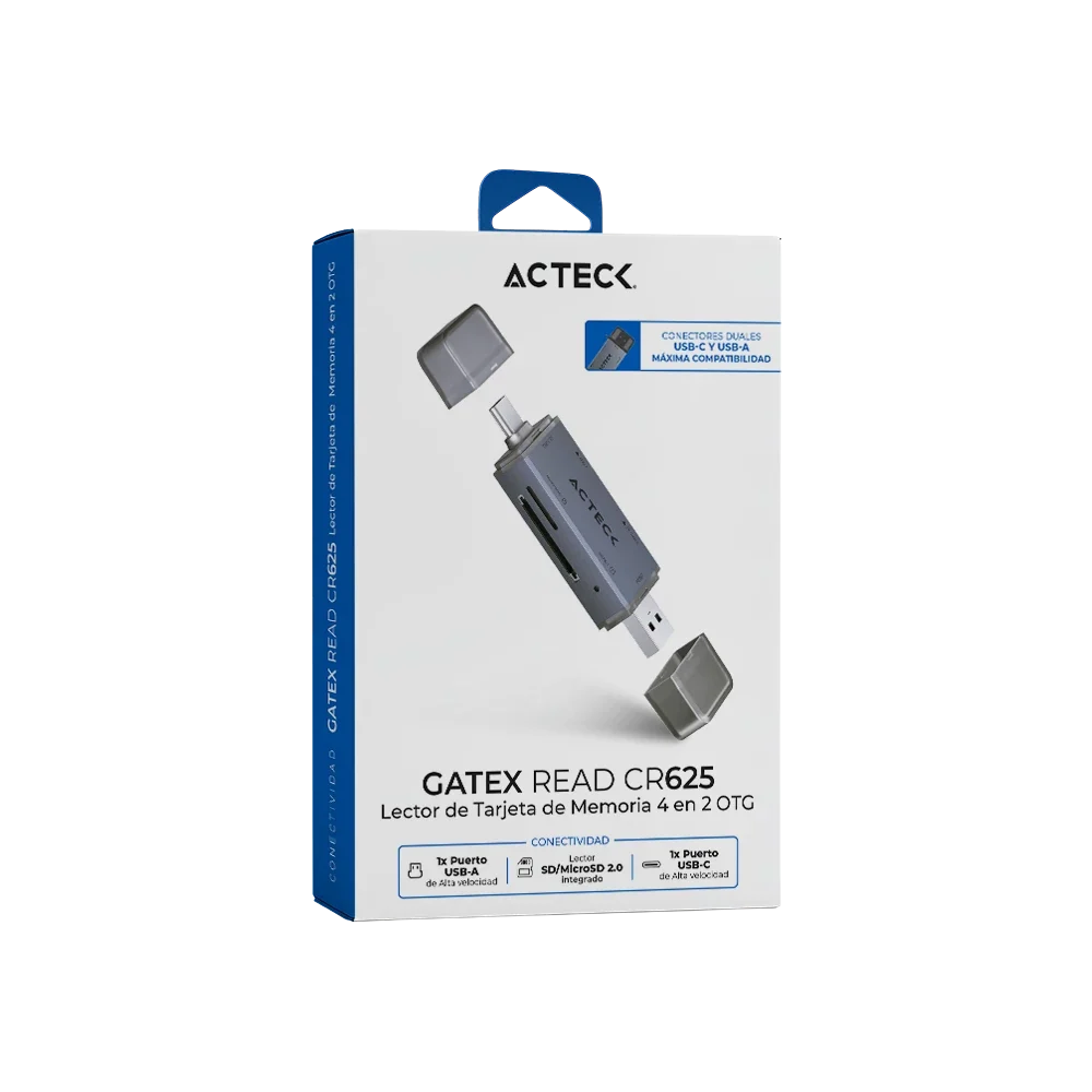 Lector de Memoria 4 en 2 | OTG Gatex Read CR625