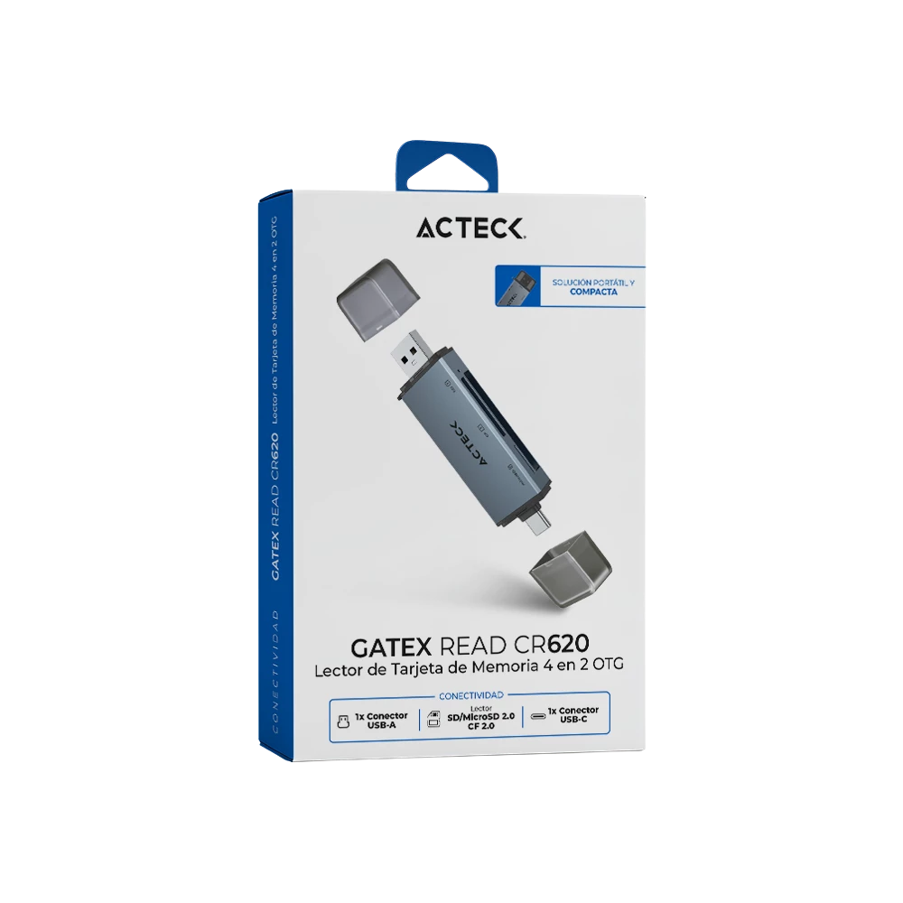 Lector de Memoria 4 en 2 | OTG Gatex Read CR620