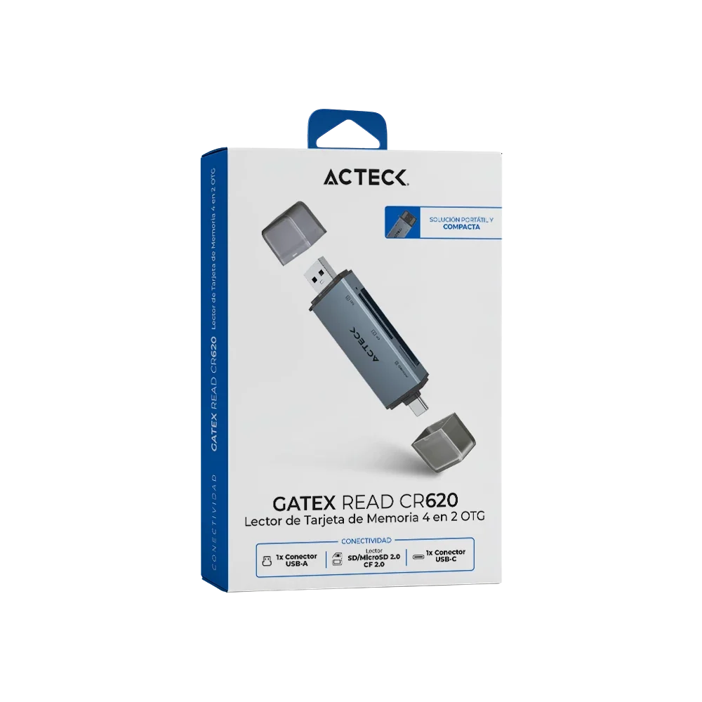 Lector de Memoria 4 en 2 | OTG Gatex Read CR620