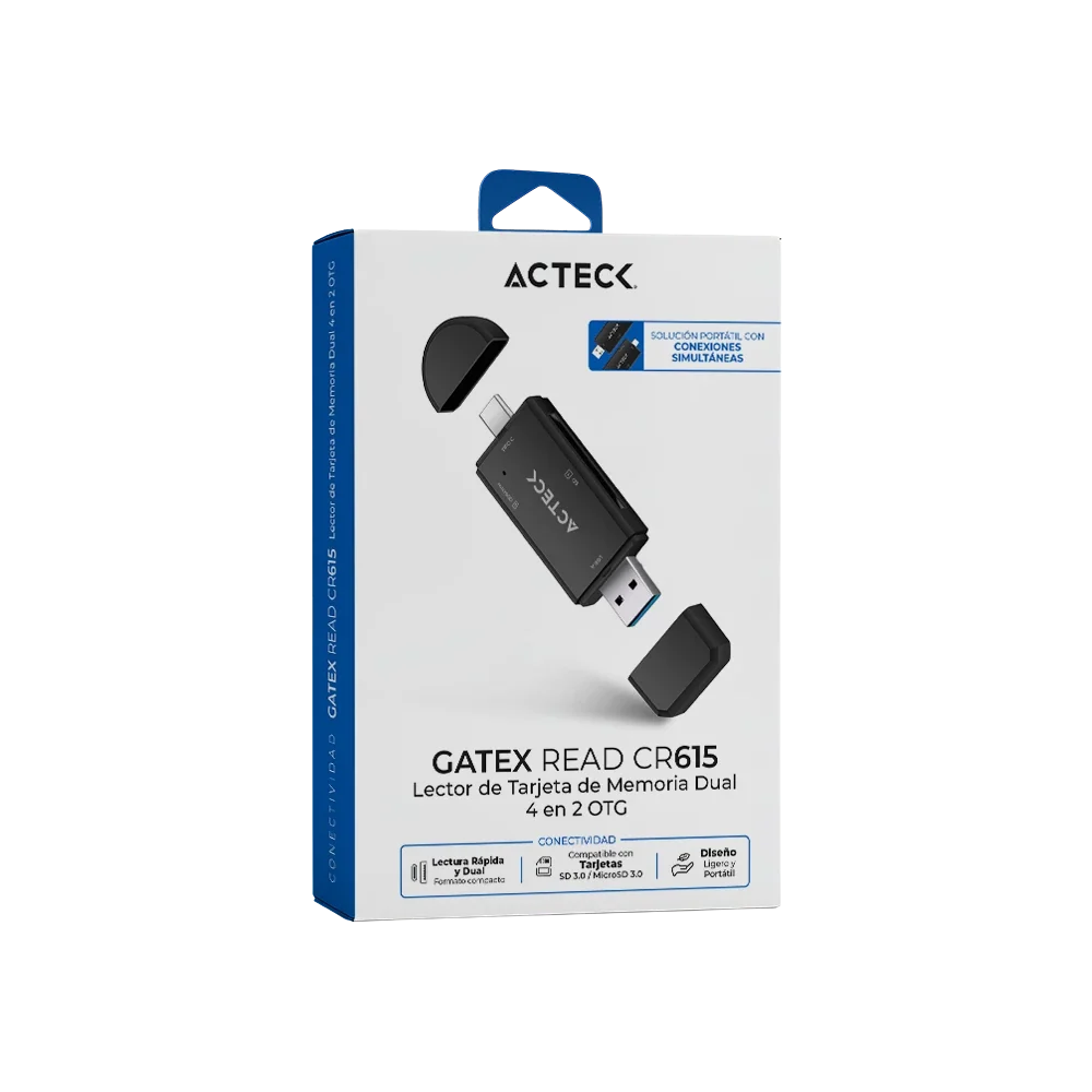 Lector de Memoria Dual | OTG Gatex Read CR615