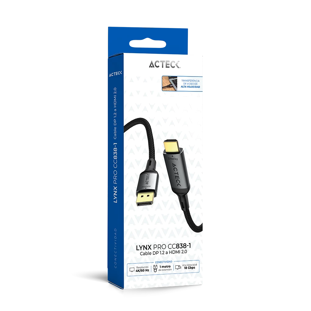 Cable DisplayPort a HDMI 2.1 | Lynx Pro CC838-1