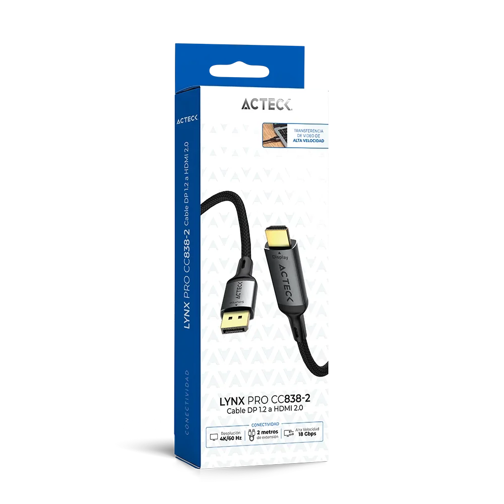 Cable DisplayPort a HDMI 2.1 | Lynx Pro CC838-2