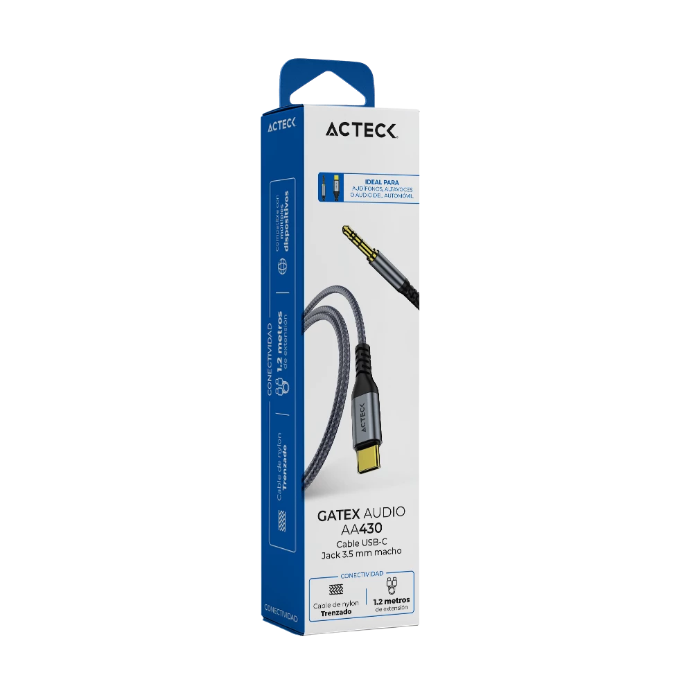 Adaptador USB-C a Jack 3.5 mm Macho | Gatex Audio AA430