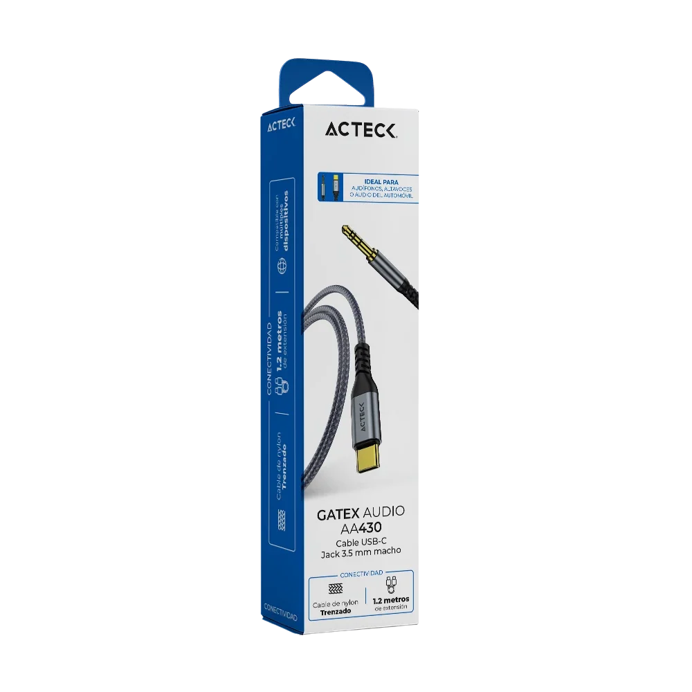 Adaptador USB-C a Jack 3.5 mm Macho | Gatex Audio AA430