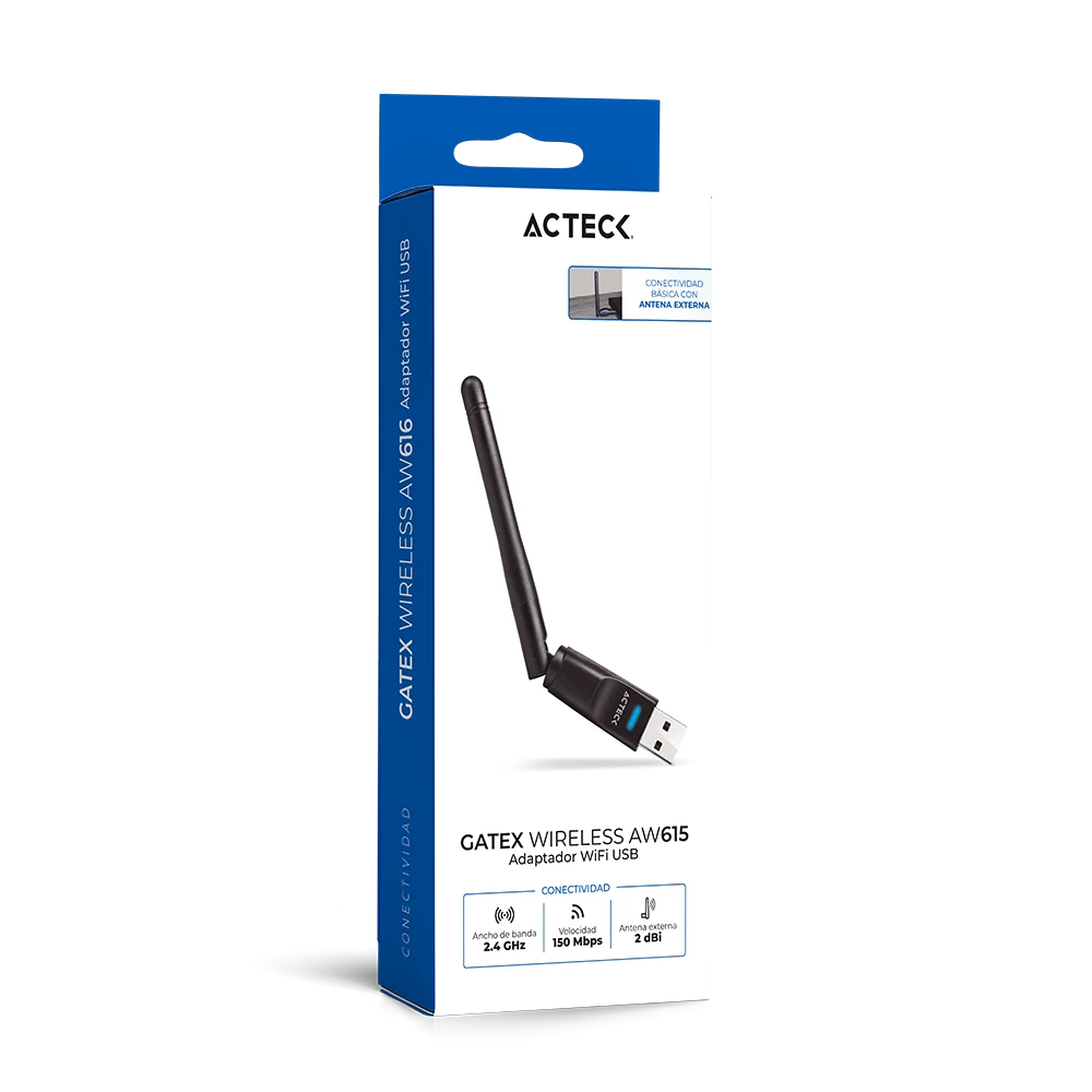 Adaptador USB Inalambrico WiFi 150M | Gatex Wireless AW615