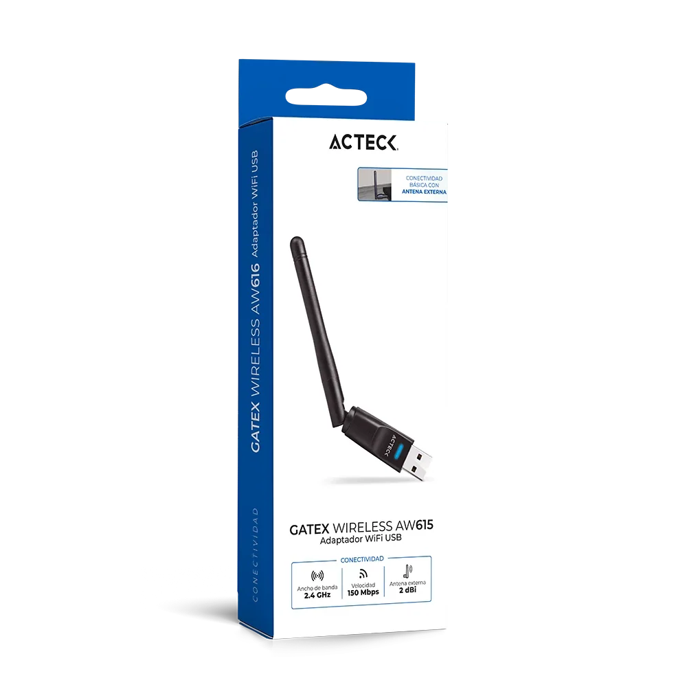 Adaptador USB Inalambrico WiFi 150M | Gatex Wireless AW615
