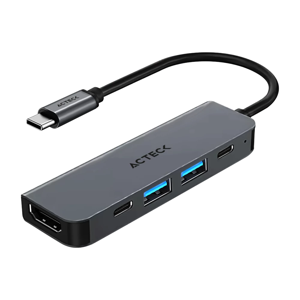 Hub USB-C 5 en 1 | Gatex Dock HD545 | Advanced Series Titanio