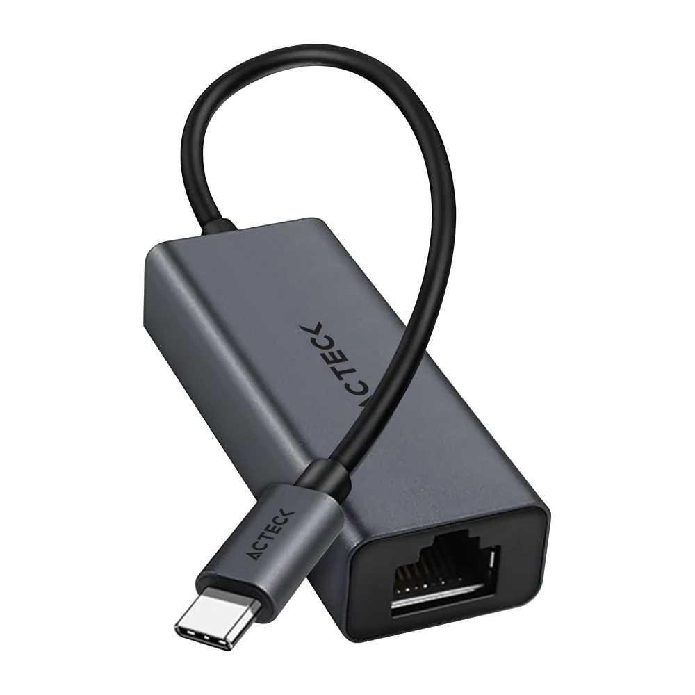 Adaptador USB-C a Ethernet | Gatex Net AN610 | Essential Series Titanio