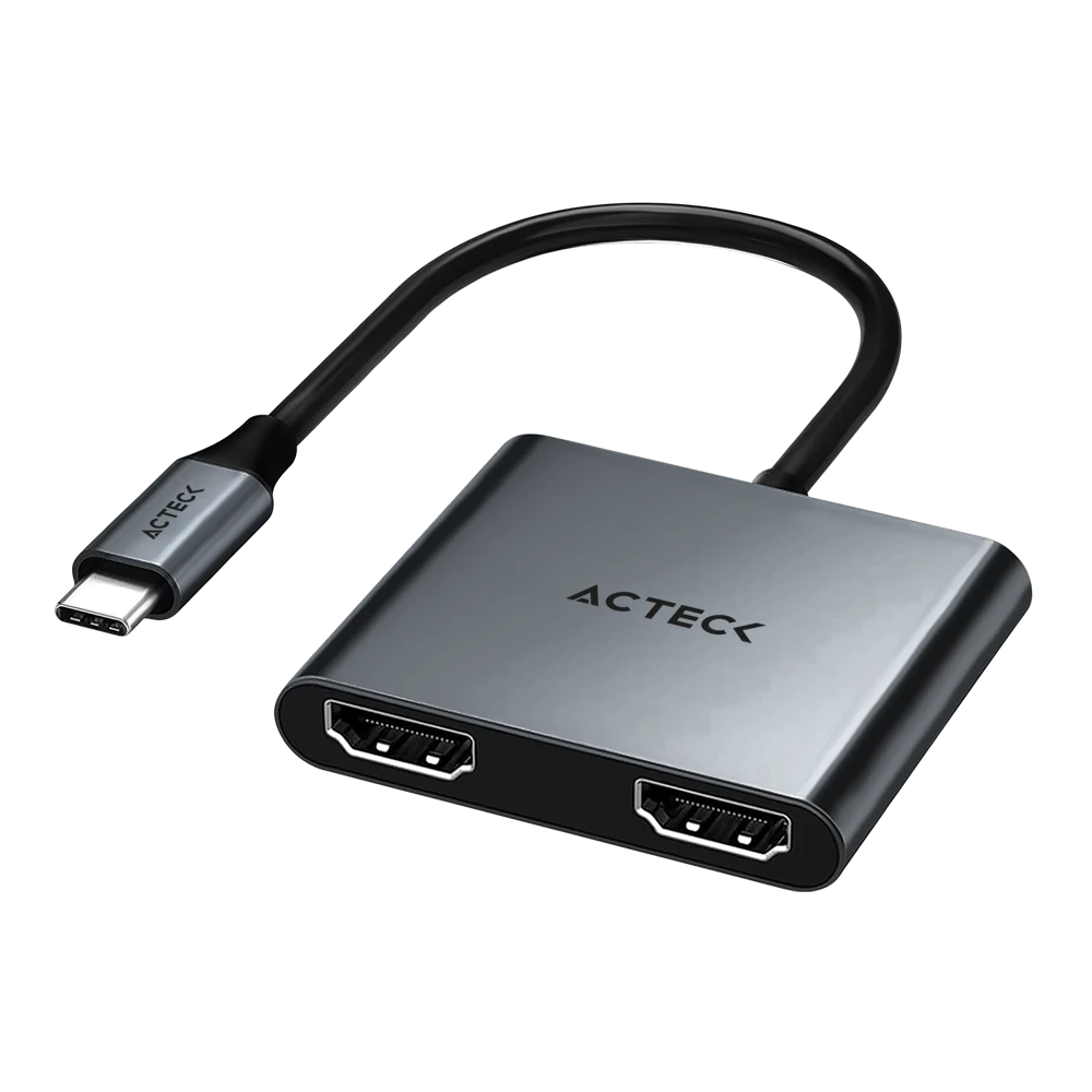 Adaptador USB-C a 2x HDMI | Gatex View AV525 | Advanced Series Titanio