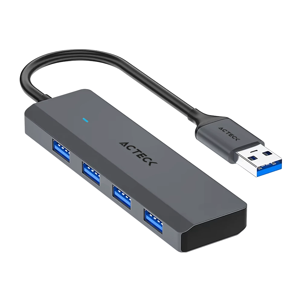 Hub USB-A 4 en 1 | Gatex Port HD520 | Advanced Series Titanio