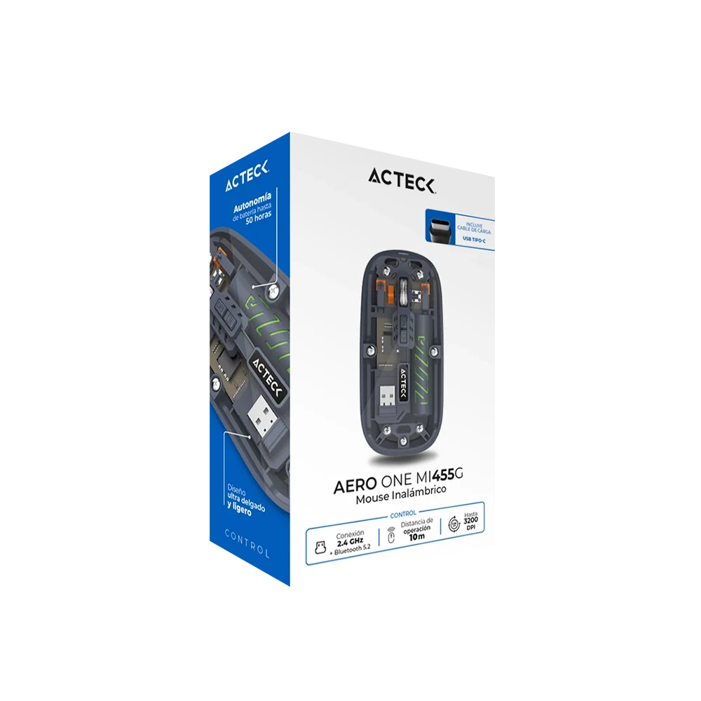 Mouse Ultra Delgado Multidispositivo | Aero One MI455G