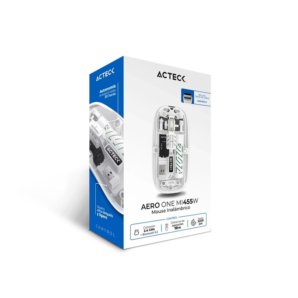 Mouse Ultra Delgado Multidispositivo | Aero One MI455W