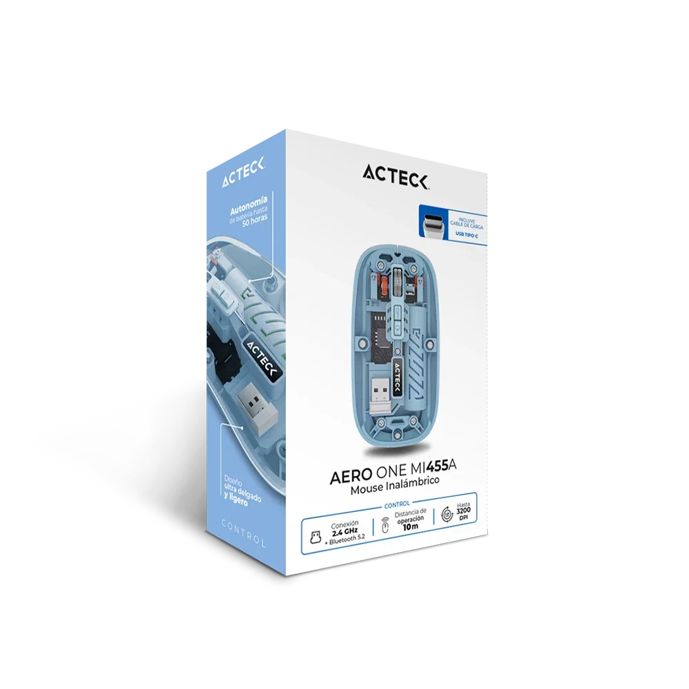 Mouse Ultra Delgado Multidispositivo | Aero One MI455A