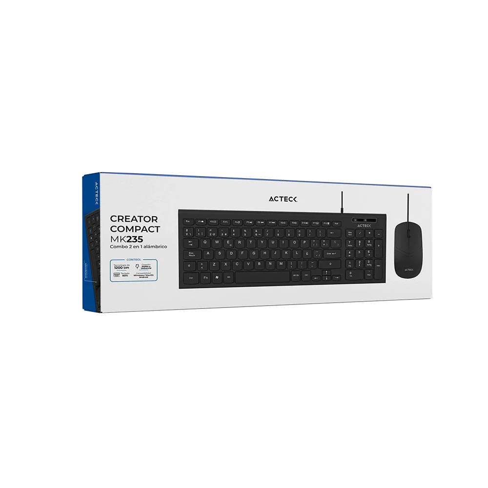 Combo 2 en 1 Alámbrico | Creator Compact MK235