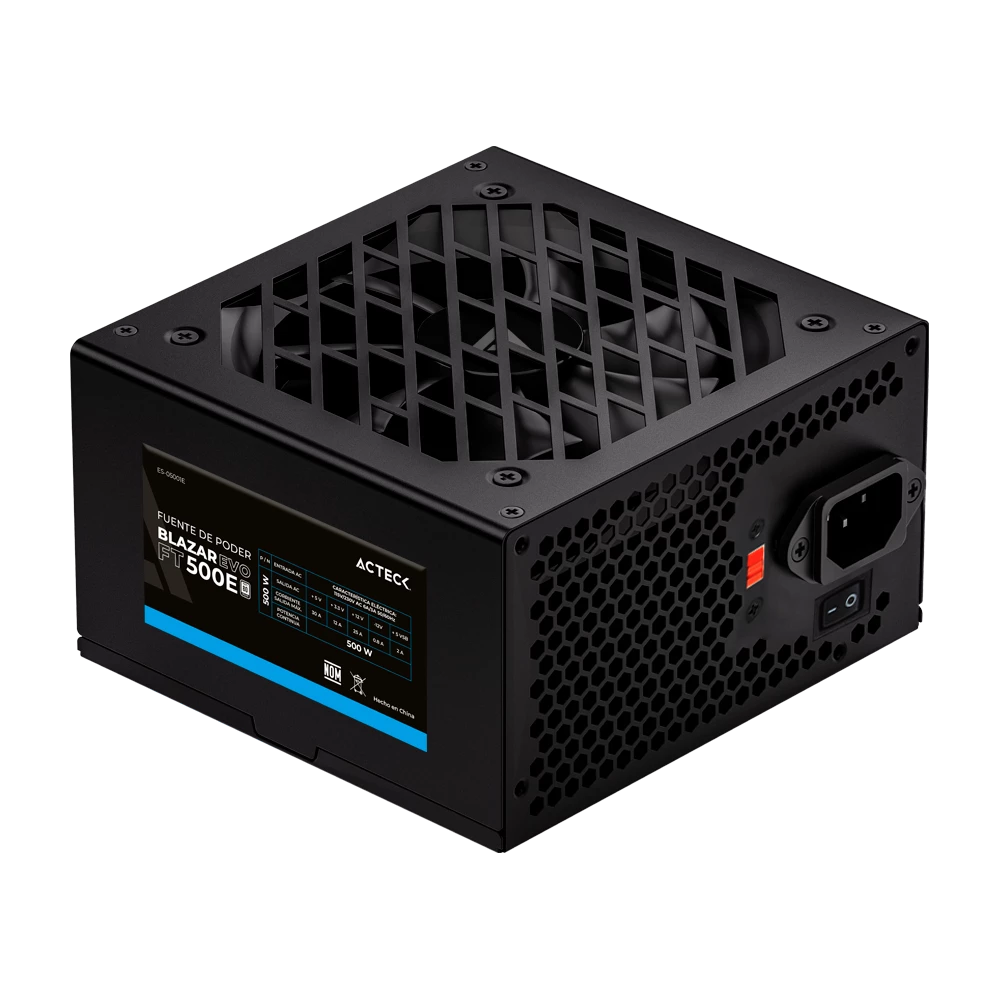 Fuente de Poder ATX 500W | Blazar Evo FT500E | Negro