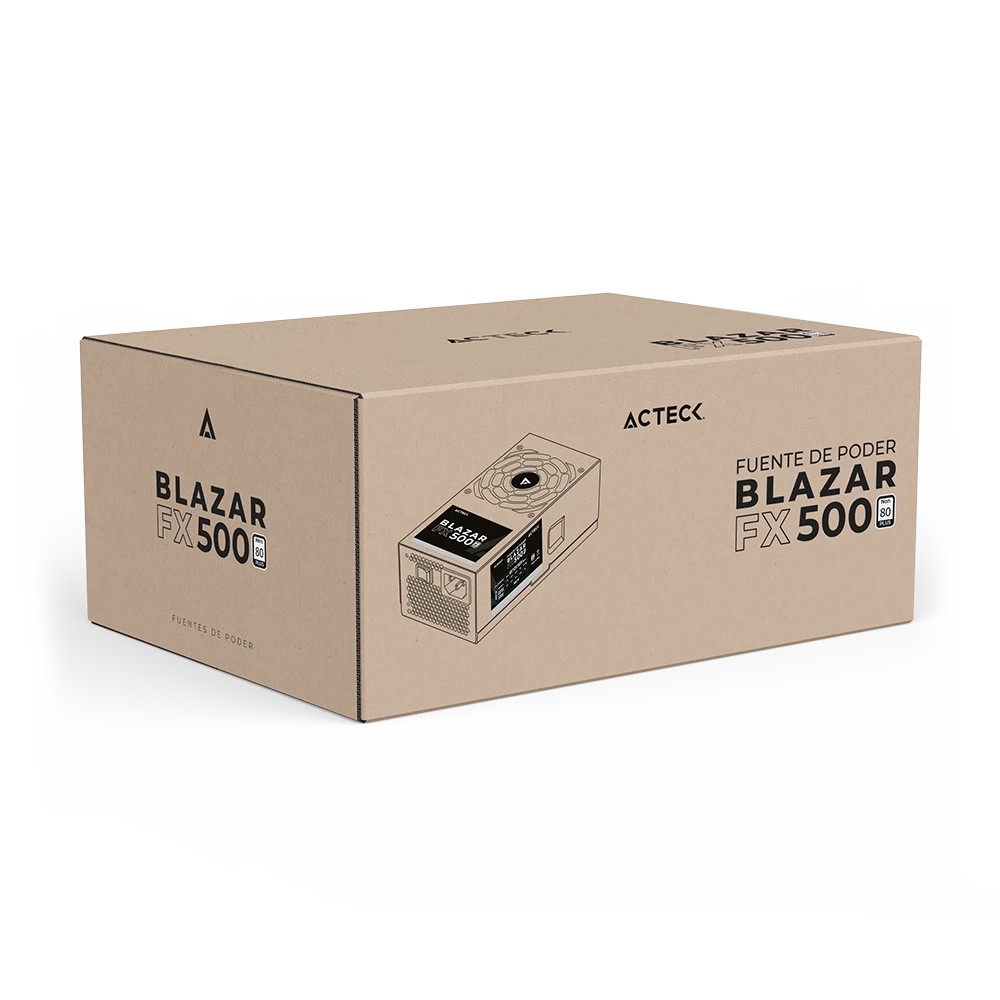 Fuente de Poder TFX 500W | Blazar FX500 | Negro