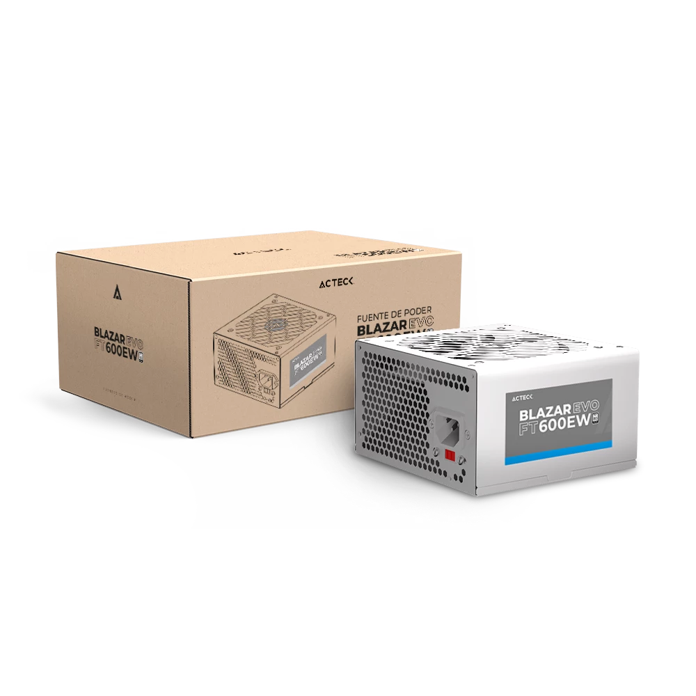 Fuente de Poder ATX 600W | Blazar Evo FT600EW  | Blanco
