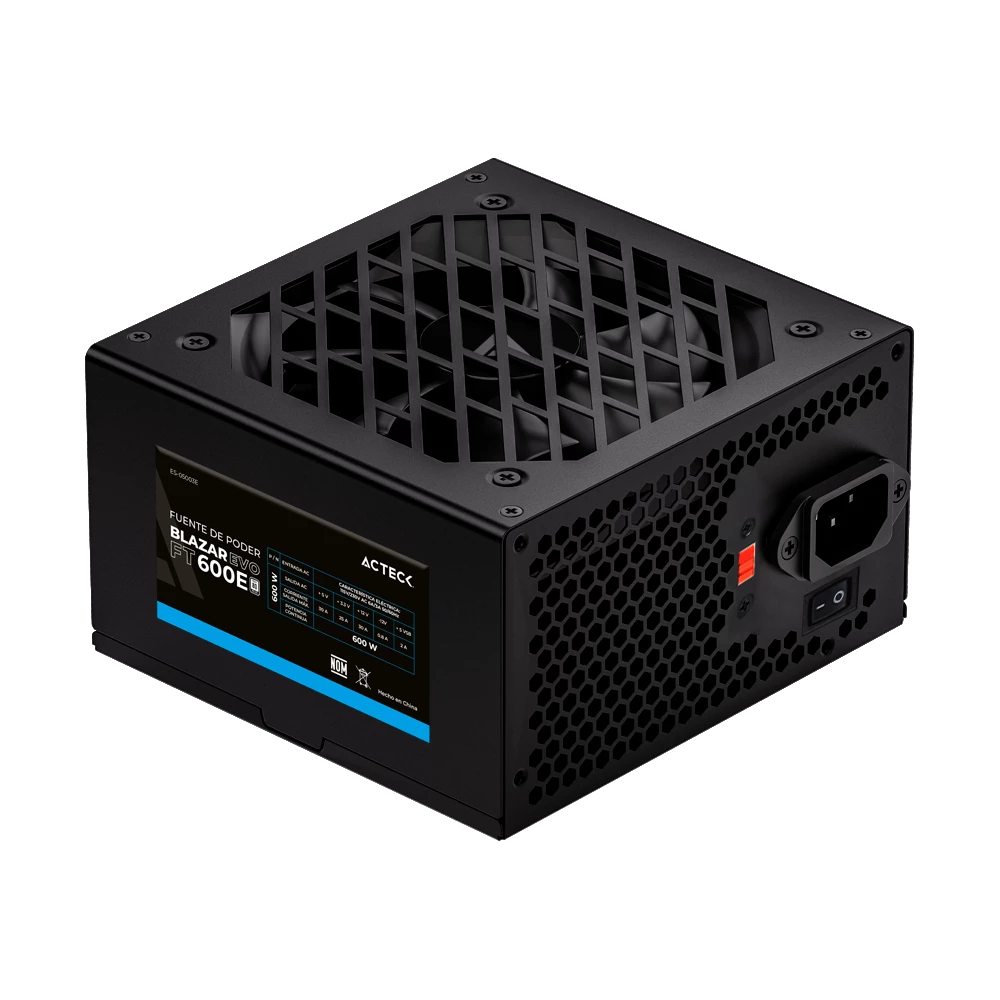 Fuente de Poder ATX 600W | Blazar Evo FT600E | Negro