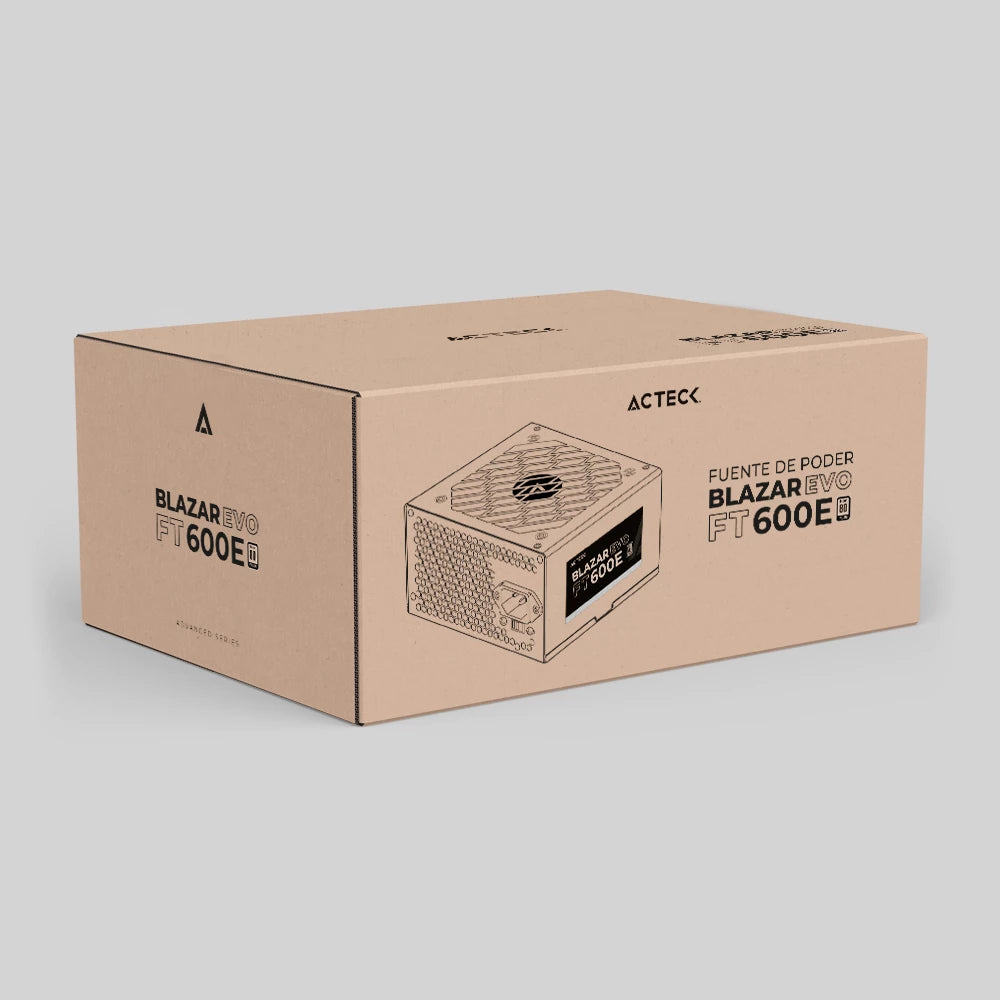 Fuente de Poder ATX 600W | Blazar Evo FT600E | Negro
