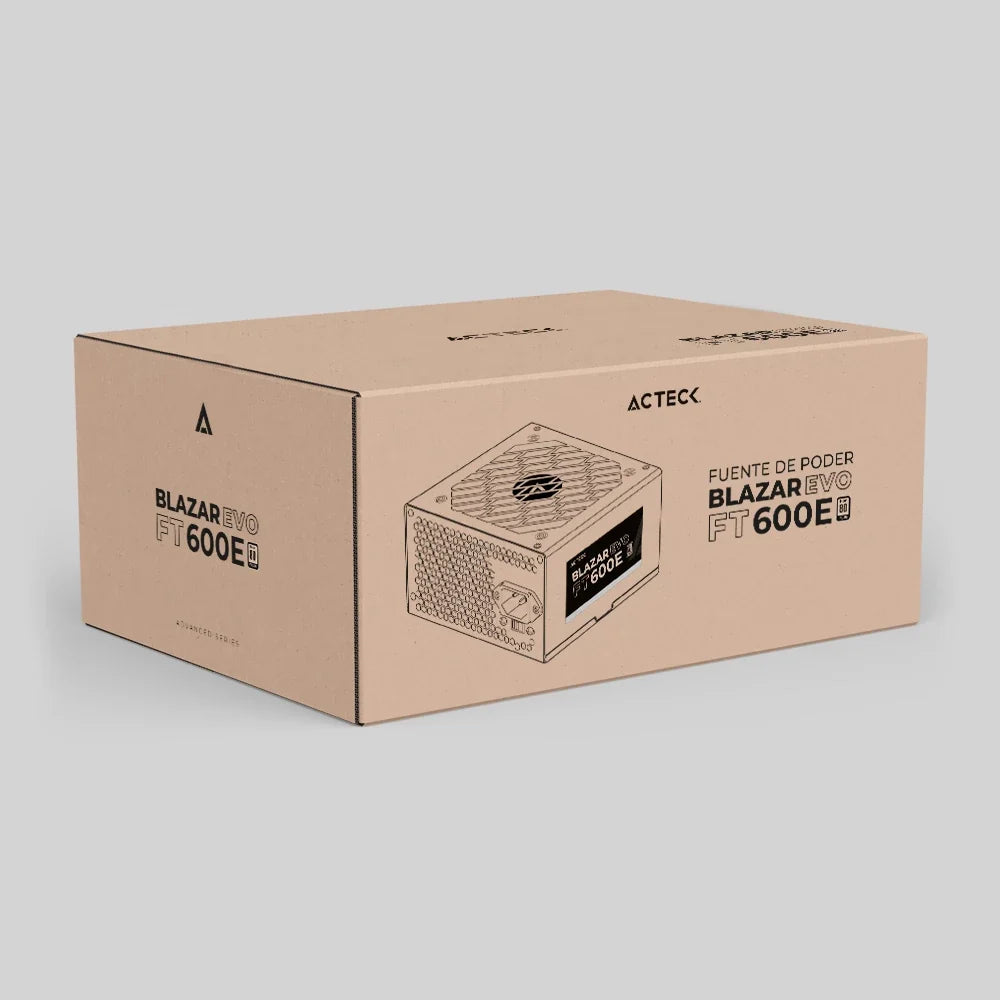 Fuente de Poder ATX 600W | Blazar Evo FT600E | Negro